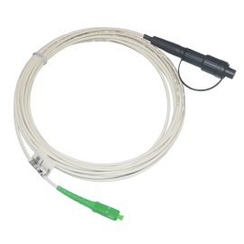 3.0mm 1FO Mini SC FastConnect SM G657.A2 Pre-terminated Round Ivory LSZH Cable
