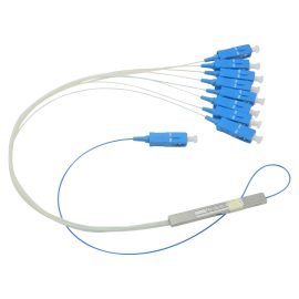 5G FTTH 1 x 8 SC/UPC Mini Blockless Singlemode Fiber Optic PLC Splitter