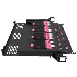 144 Cores 1U 19” MPO-LC OM4 Multimode Fiber Optic Patch Panel