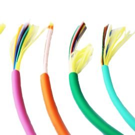 Indoor 12 Strand Fiber Optic Distribution Singlmode OS2 G657a1 OFNP Plenum Rated Yellow Jacket