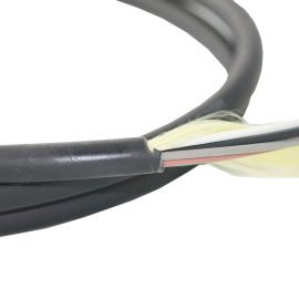 5.0mm Outdoor Waterproof Fiber Optic G657A2 Multicores Round Cable LSZH Black Sheath