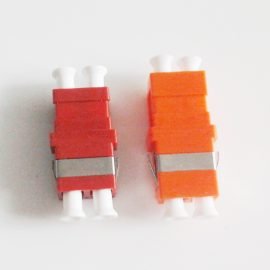 2 Fiber Reduced Flange LC to LC  Singlemode Fiber Optic Adapter Duplex Multimode Plastic Coupler