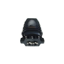 2 Entry 2 Exit Big Capacity Outdoor 48 Core Fiber Optic Splice Closure Fiber Entry Box Junction Black Waterproof