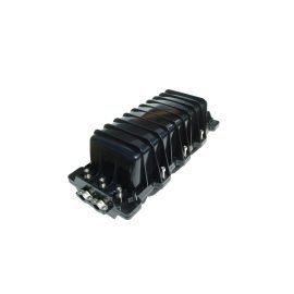 24 Core 2 in 2 out In-Line Type Fiber Optic Splice Closure Rubber Seal Maximum Support 96 Bunchy Fibers