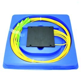 1×6 ABS Box PLC Splitter Module SC/APC Connector Fiber Optical PLC Splitter