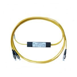1 * 2 FC Micro FBT Fiber Optic Splitter ABS Box Mini Optical Splitter Single Mode Fiber Optical Splitter