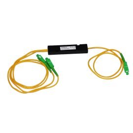 SC/APC 1X2 Fiber Optic PLC Splitter SM 9/125μ 1260~1650nm with 1.0Mt 3mm Cable