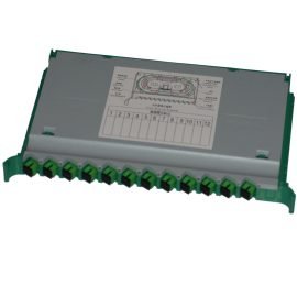 12 Core ODF Splice Tray FTTH Fiber Optic Cross-Connection Mobile Rack Splitter
