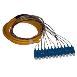 12 Strand 9/125 Fiber Optic Pigtail 1-2m Sc/Upc Singlemode 12 Fiber Pigtail