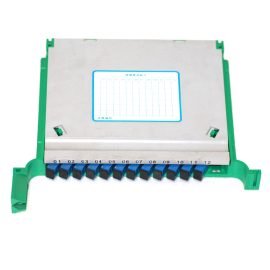 12 Core Pigtals Integrative Splice Tray With Adapter and SC SM Fiber Optic Ftth Cassette Box