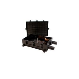 1 in and 1 out Outdoor 12-48 Core Fiber Optic Splicing Box Simple Horizontal Connection Box